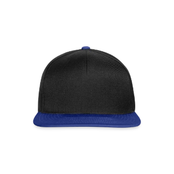 Snapback Cap - black/bright royal - Front