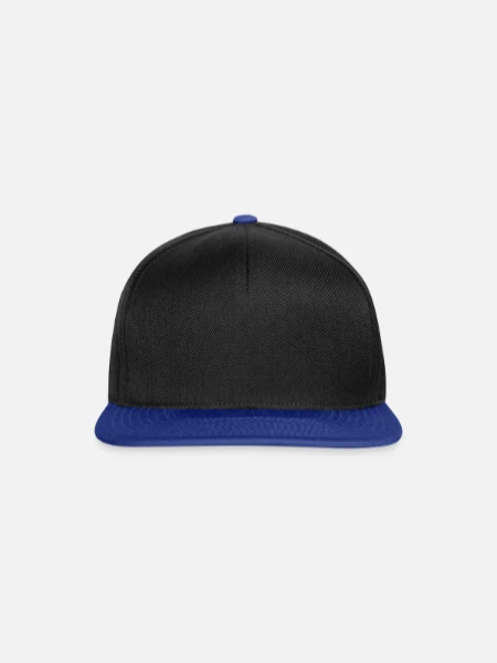 Snapback Cap - black/bright royal - Front
