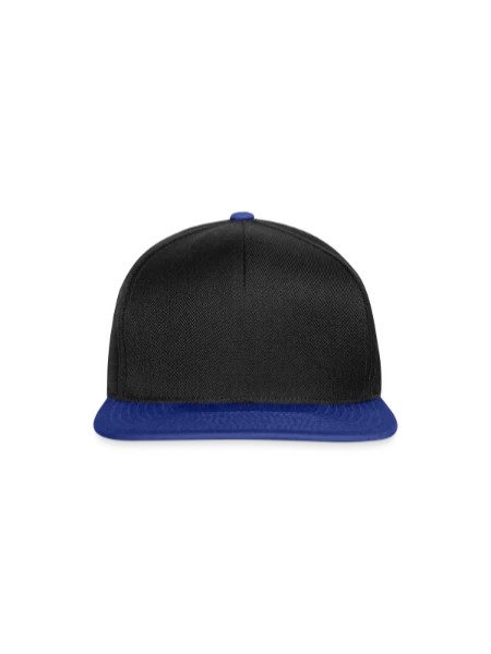Snapback Cap - black/bright royal - Front