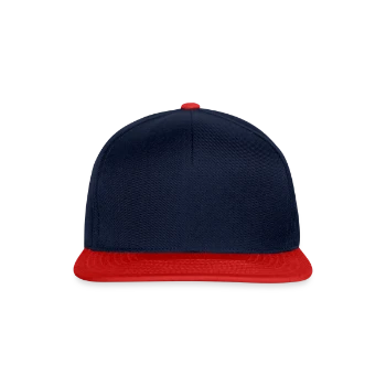 Snapback Cap - navy/red - Front
