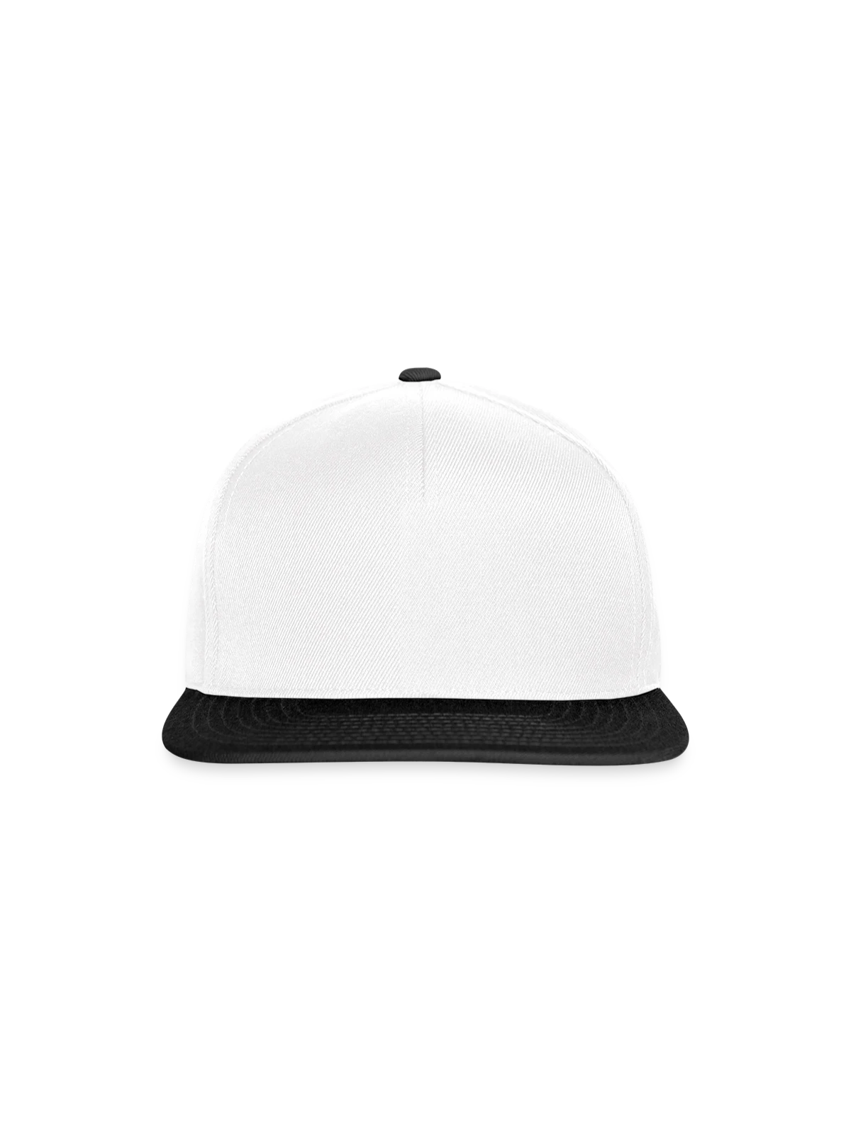 Snapback Cap - white/black - Front