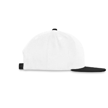 Casquette snapback - blanc/noir - Droite