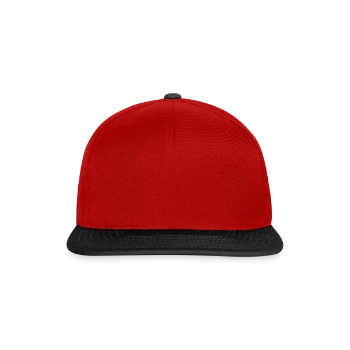 Casquette snapback - rouge/noir