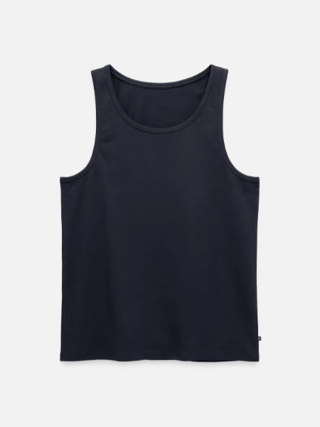 Men's Premium Organic Tank Top - navy - Front