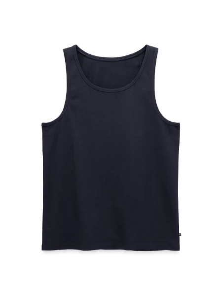 Männer Premium Bio Tank Top - Navy - Vorne