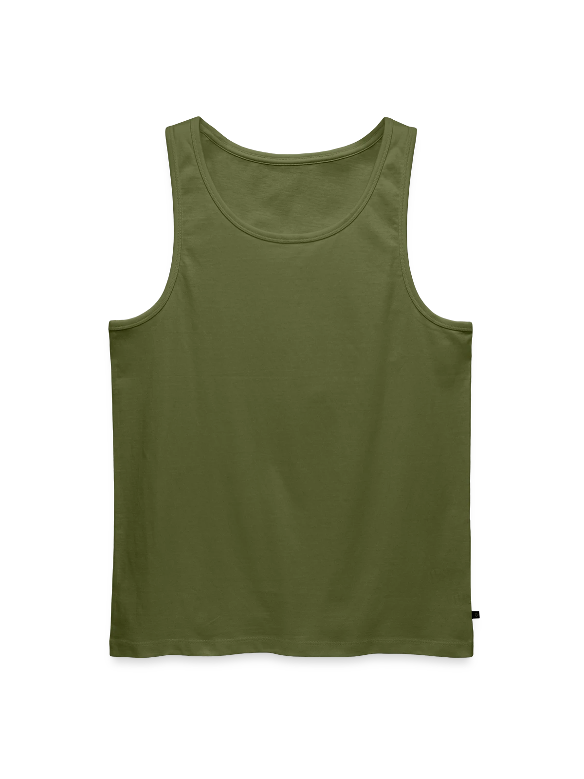 Men's Premium Organic Tank Top - khaki - Front