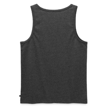 Débardeur bio Premium Homme - anthracite chiné - Dos - AI Model Male 178 light (178cm)