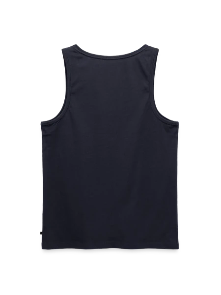 Men's Premium Organic Tank Top - navy - Back