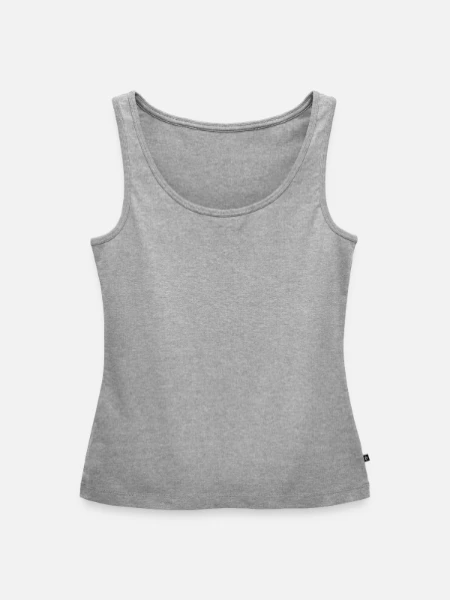 Débardeur bio Premium Femme - gris chiné - Devant