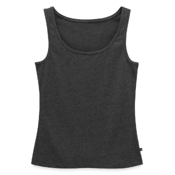 Women’s Premium Organic Tank top - heather anthracite - Front - AI Model Female 172 light (172cm)
