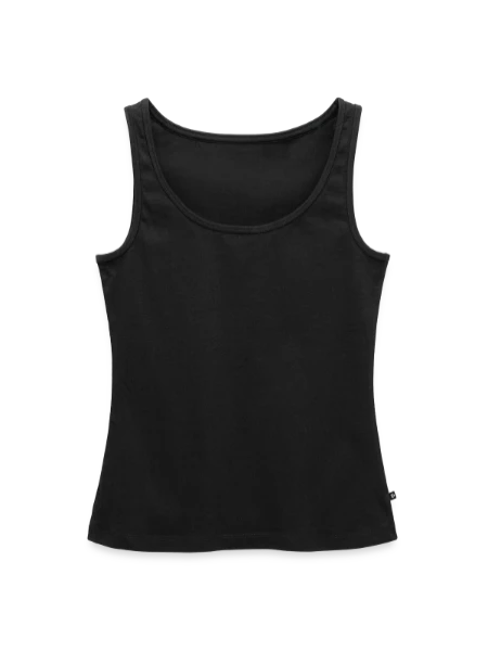 Débardeur bio Premium Femme - noir - Devant