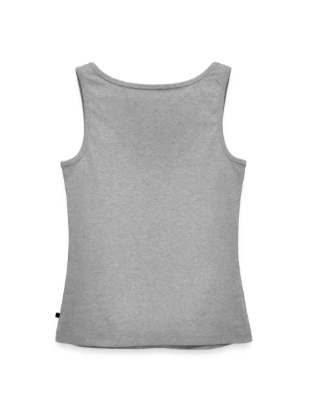 Women’s Premium Organic Tank top - heather grey - Back