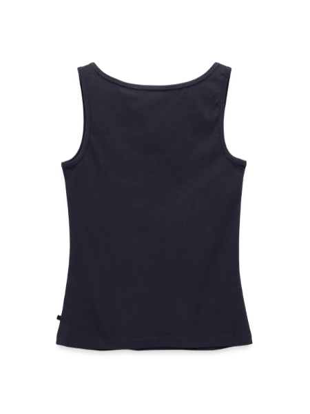 Women’s Premium Organic Tank top - navy - Back