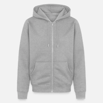 Premium unisex luomu-huppari vetoketjulla