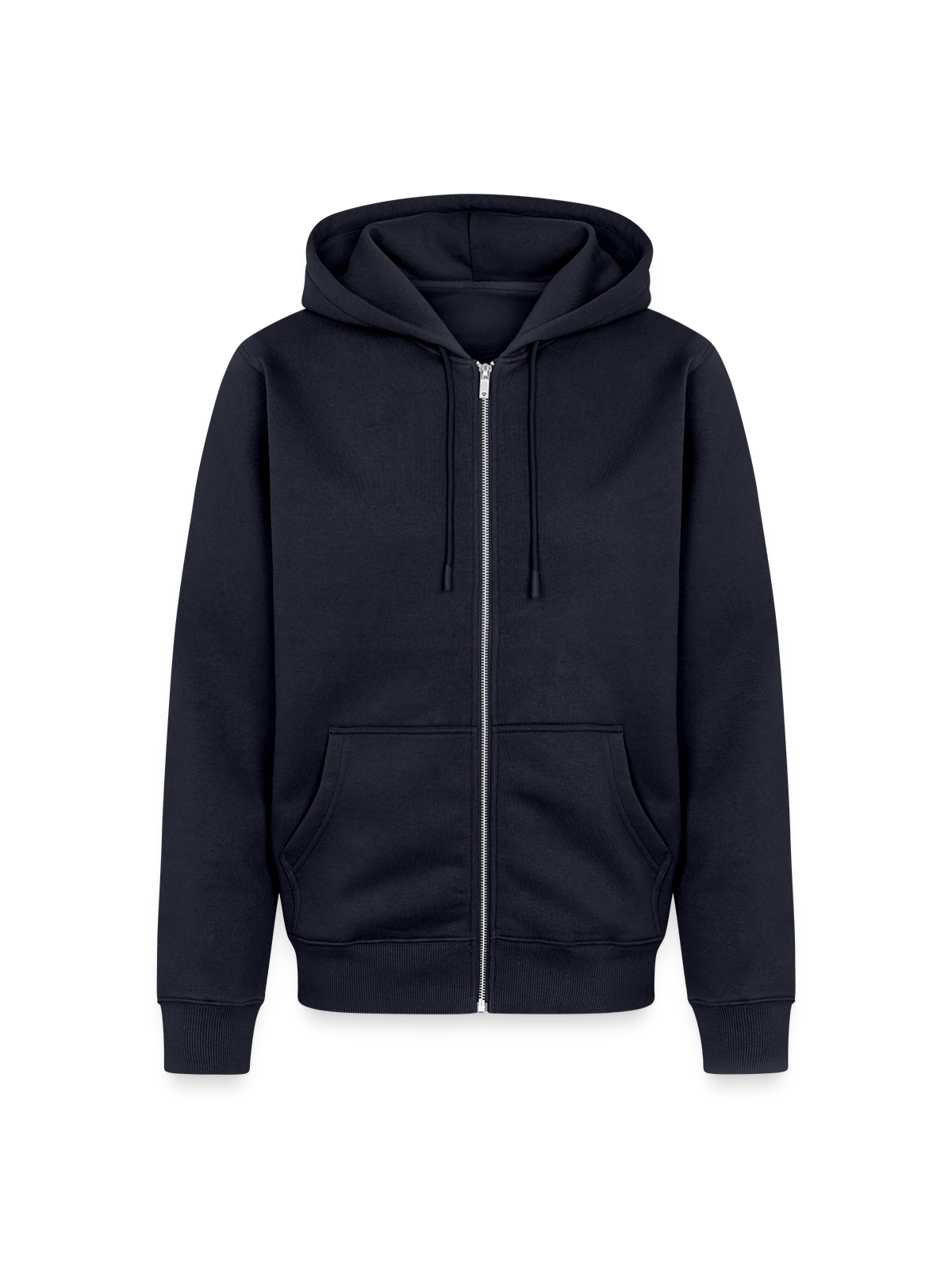 Unisex Premium Organic Zip Hoodie - navy - Front