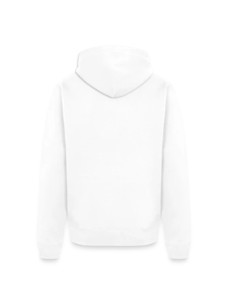 Unisex Premium Organic Zip Hoodie - white - Back