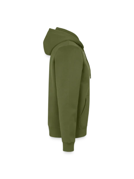 Unisex Premium Organic Zip Hoodie - khaki - Right