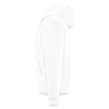 Veste à capuche bio Premium Unisexe - blanc - Gauche - Julia (174cm)