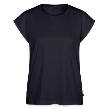 Women’s Premium Organic Top - navy - Front - AI Model Female 172 light (172cm)