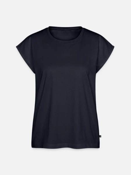Women’s Premium Organic Top - navy - Front