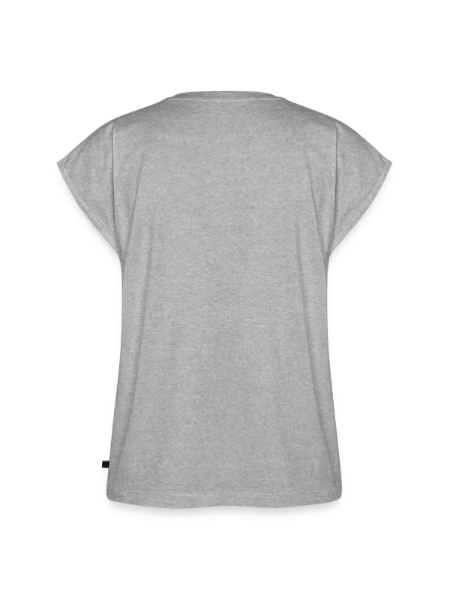 Women’s Premium Organic Top - heather grey - Back