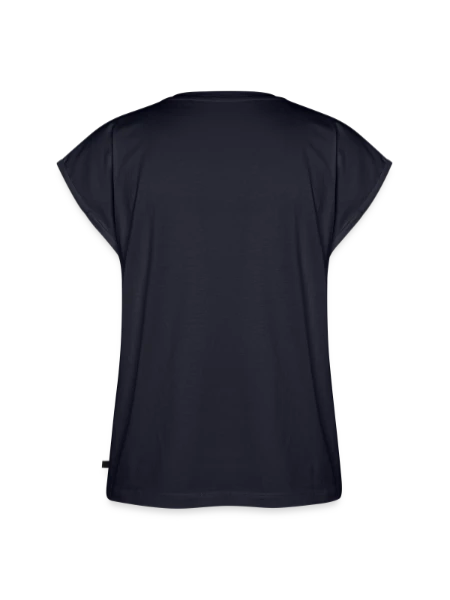Women’s Premium Organic Top - navy - Back