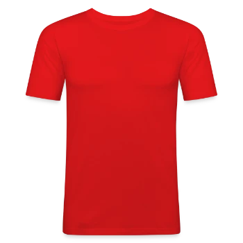 Men's Slim Fit T-Shirt - red - Front - Jaron (178cm)
