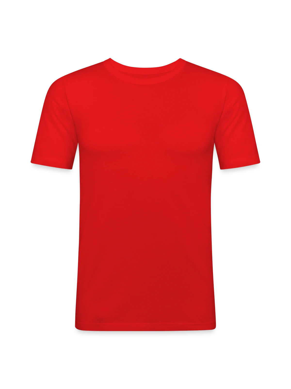 Men's Slim Fit T-Shirt - red - Front
