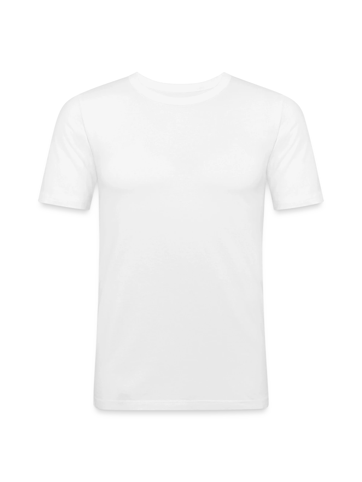 Men's Slim Fit T-Shirt - white - Front