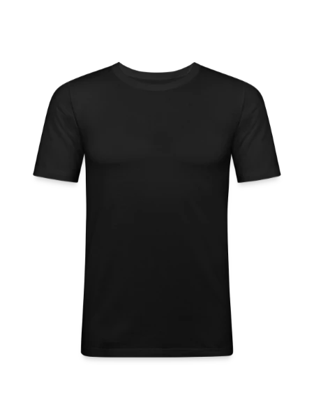 Men's Slim Fit T-Shirt - black - Front