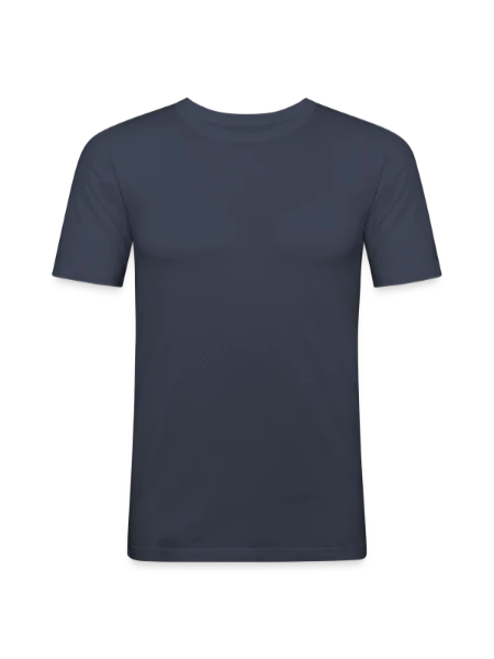 Men's Slim Fit T-Shirt - navy - Front
