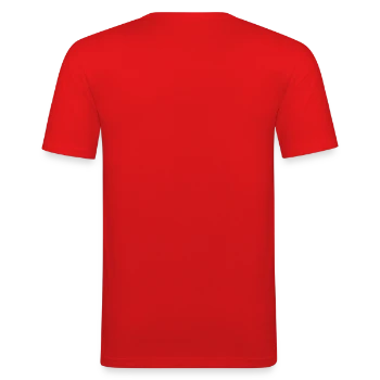 Men's Slim Fit T-Shirt - red - Back - Jaron (178cm)