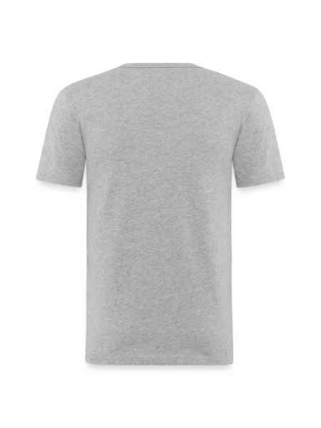 Men's Slim Fit T-Shirt - heather grey - Back