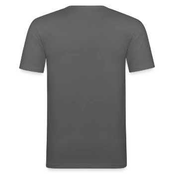 Men's Slim Fit T-Shirt - graphite grey - Back - Nik (191cm)