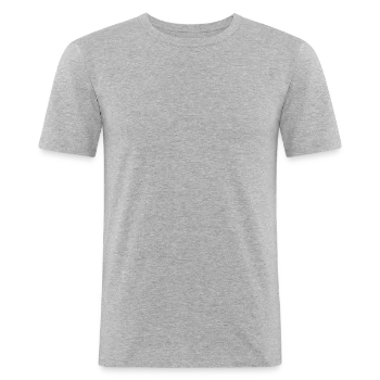 Männer Slim Fit T-Shirt - Grau meliert