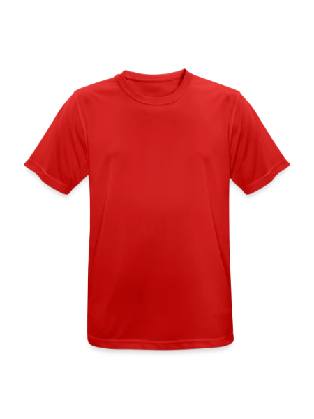 Men's Breathable T-Shirt - red - Front