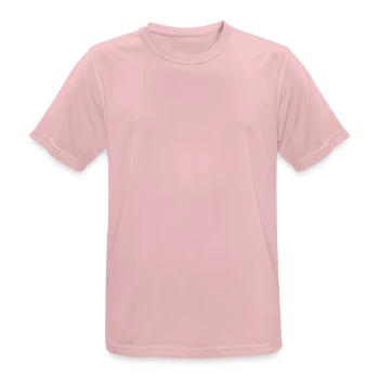 Men's Breathable T-Shirt - pink - Front - AI Model Male 185 dark (185cm)