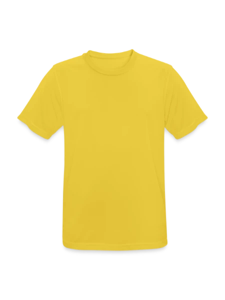 T-shirt respirant Homme - jaune soleil - Devant