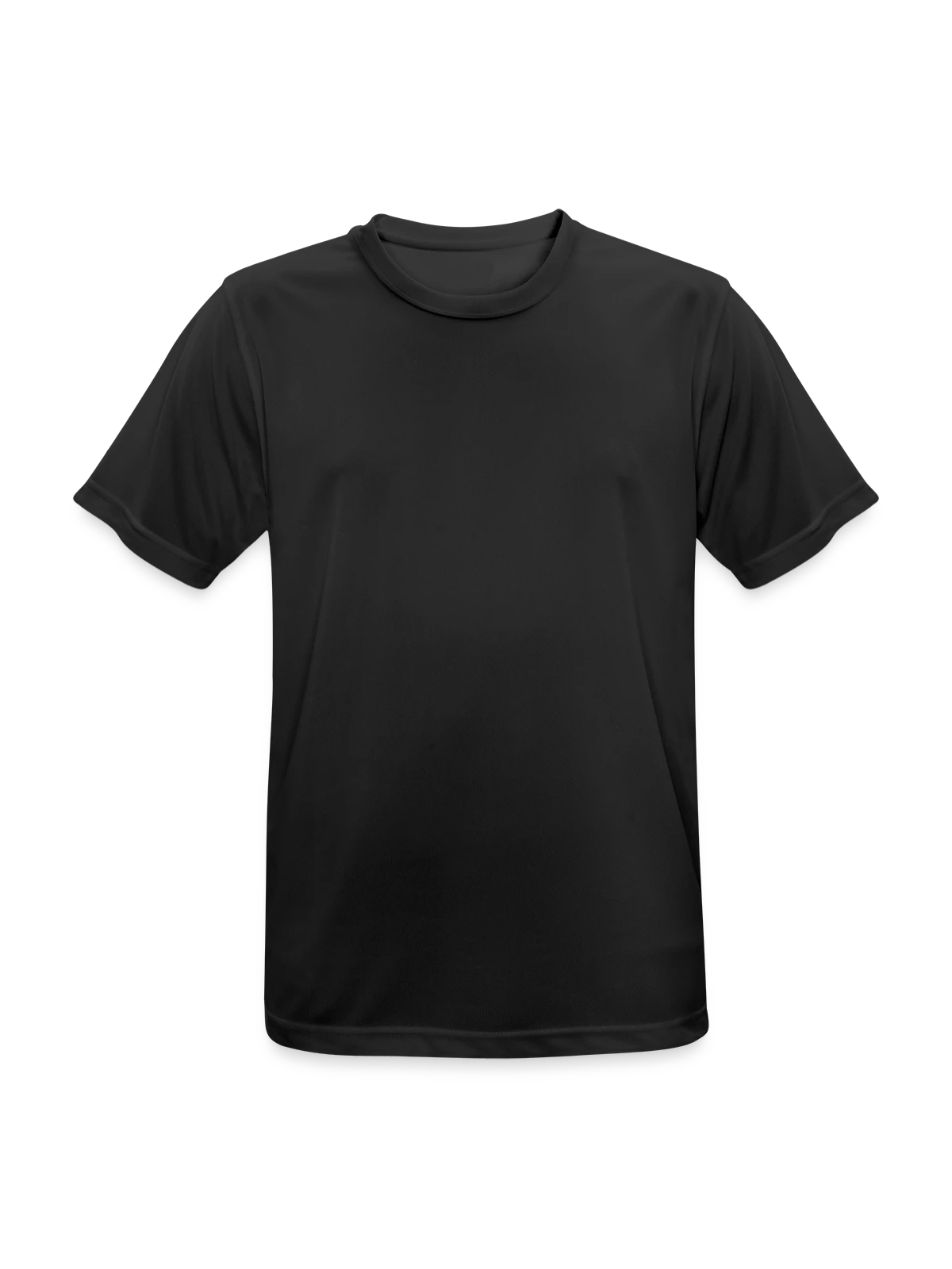 Men's Breathable T-Shirt - black - Front