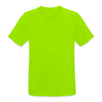 Men's Breathable T-Shirt - neon green - Front - AI Model Male 185 dark (185cm)