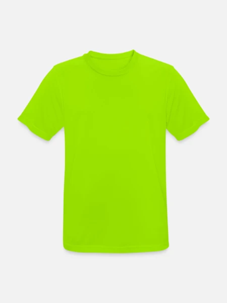 Men's Breathable T-Shirt - neon green - Front