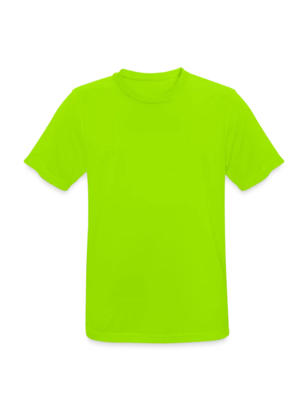 Männer T-Shirt atmungsaktiv - Neongrün - Vorne