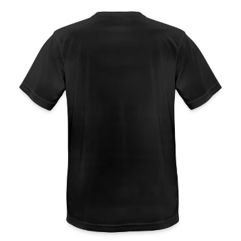 Men's Breathable T-Shirt - black - Back - AI Model Male 178 light (178cm)