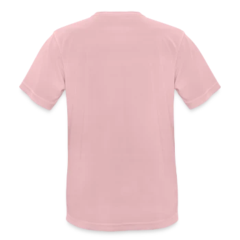 Men's Breathable T-Shirt - pink - Back - AI Model Male 185 dark (185cm)