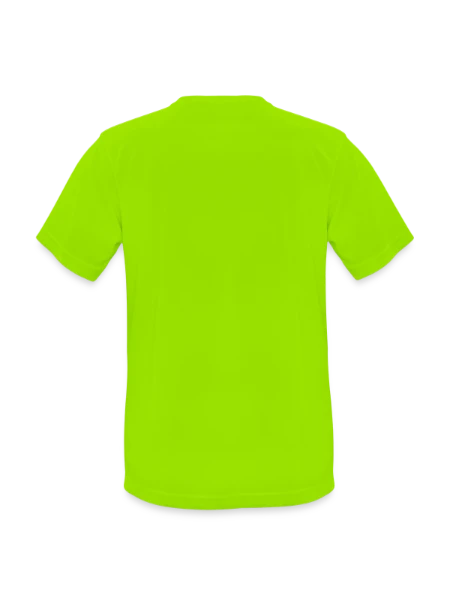 Men's Breathable T-Shirt - neon green - Back