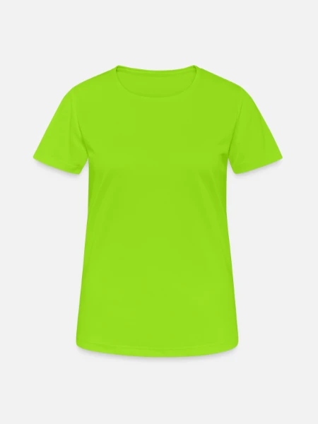 Women's Breathable T-Shirt - neon green - Front
