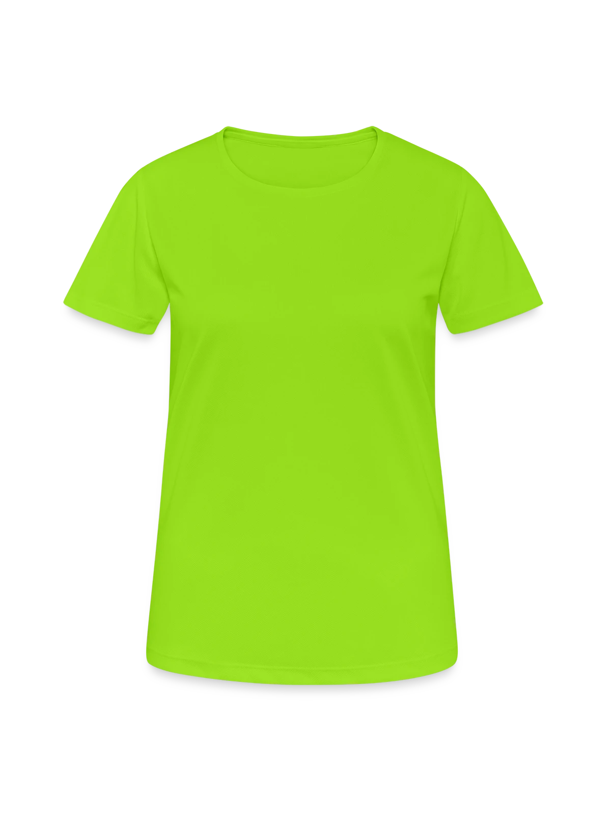 Women's Breathable T-Shirt - neon green - Front