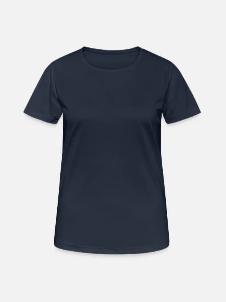 T-shirt respirant Femme - bleu marine foncé - Devant