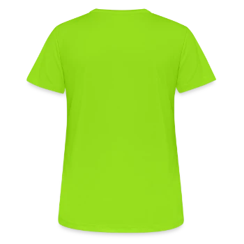 Women's Breathable T-Shirt - neon green - Back - AI Model Female 172 dark (172cm)