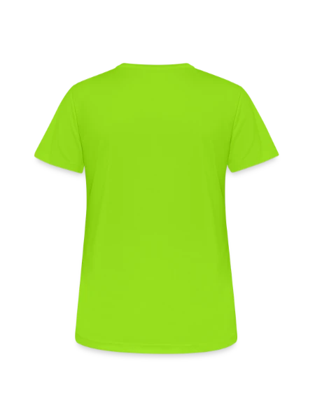 Women's Breathable T-Shirt - neon green - Back